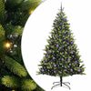 vidaXL Uměl&yacute; skl&aacute;dac&iacute; v&aacute;nočn&iacute; stromeček 300 LED Zelen&aacute; 180 cm PVC a PE