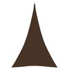 vidaXL St&iacute;n&iacute;c&iacute; plachta oxfordsk&aacute; l&aacute;tka troj&uacute;heln&iacute;kov&aacute; 3x4x4 m hněd&aacute;