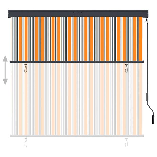 vidaXL Venkovn&iacute; roleta 160 x 250 cm žlutomodr&aacute;