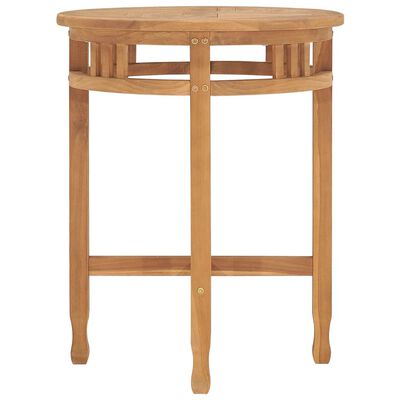 vidaXL Bistro stolek Ø 60 x 60 cm masivní teakové dřevo