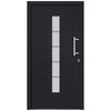 vidaXL Vchodové dveře hliník a PVC antracitové 100 x 200 cm