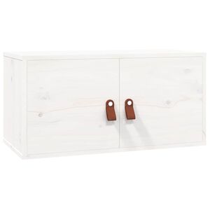 vidaXL N&aacute;stěnn&aacute; skř&iacute;ňka b&iacute;l&aacute; 60 x 30 x 30 cm masivn&iacute; borov&eacute; dřevo
