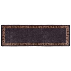 vidaXL Koberec prateln&yacute; 80 x 300 cm čern&yacute; a zlat&yacute;