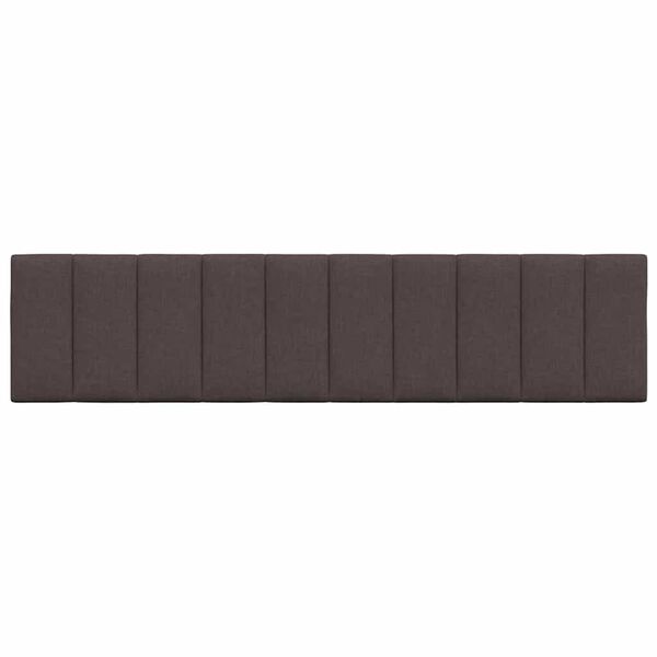 vidaXL Pol&scaron;t&aacute;ř na čelo postele Hanko tmavě hněd&yacute; 200 cm textil