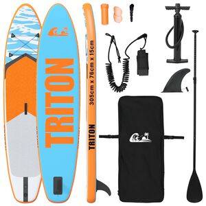 vidaXL Nafukovac&iacute; paddleboard TRITON 305 x 76 x 15 cm Modr&aacute; pro