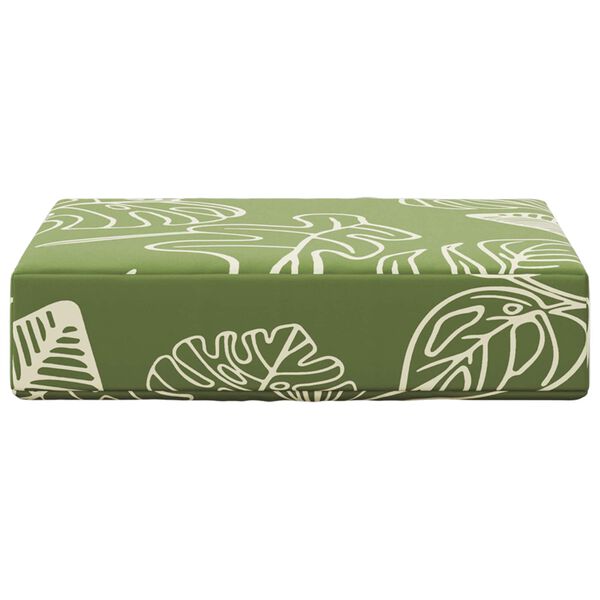 vidaXL Venkovn&iacute; sedac&iacute; pol&scaron;t&aacute;ř Zelen&eacute; listy 40 x 40 x 8 cm