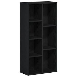 vidaXL Knihovna čern&yacute; dub 50x25x104 cm kompozitn&iacute; dřevo
