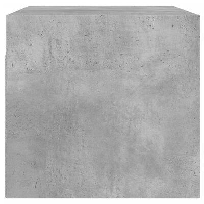 vidaXL Nástěnná skříňka skleněná dvířka betonově šedá 68,5x37x35 cm
