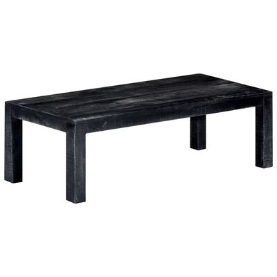 vidaXL Konferenční stolek černý 110 x 50 x 35 cm masivní mangovník