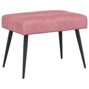 vidaXL Lavice s knofl&iacute;kov&yacute;m pro&scaron;&iacute;v&aacute;n&iacute;m Růžov&aacute; 60 x 40 x 45 cm Samet