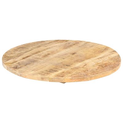 vidaXL Stolní deska masivní mangovníkové dřevo kulatá 25–27 mm 40 cm