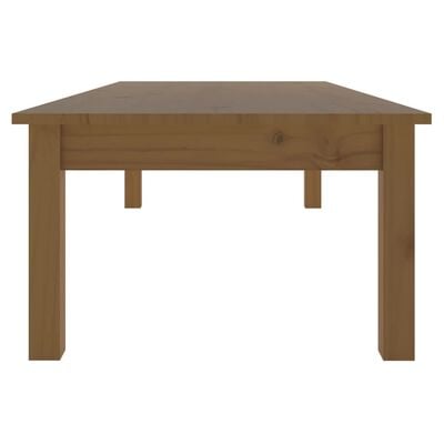 vidaXL Konferenční stolek medově hnědý 110x50x30 cm masivní borovice