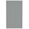 vidaXL Stře&scaron;n&iacute; panel 12 pcs &Scaron;ed&yacute; 80 x 45 cm Pozinkovan&aacute; ocel