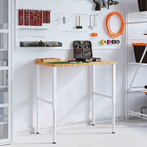 vidaXL Pracovn&iacute; stůl světle hněd&yacute; 100x60x(71,5&ndash;98) cm dub obd&eacute;ln&iacute;kov&yacute;