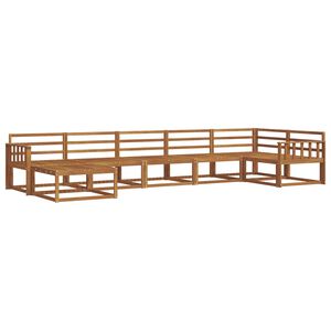 vidaXL Venkovn&iacute; pohovkov&aacute; souprava 7 pcs Př&iacute;rodn&iacute;