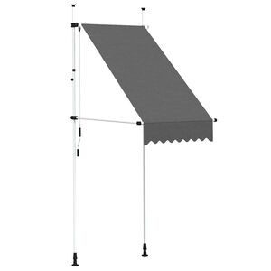 vidaXL Ručně zatahovac&iacute; mark&yacute;za 100 cm antracitov&aacute;
