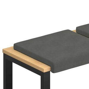 vidaXL Pol&scaron;t&aacute;ř na lavici 2 ks man&scaron;estr Tmavě &scaron;ed&aacute; Hloubka 35 cm