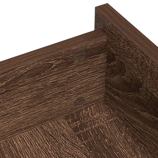 vidaXL Lepic&iacute; kryt &scaron;roubu 12 pcs Hněd&yacute; dub &Oslash; 20 x 0,5 mm