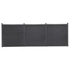 vidaXL Sada plotov&yacute;ch d&iacute;lců &scaron;ed&aacute; 526 x 186 cm WPC