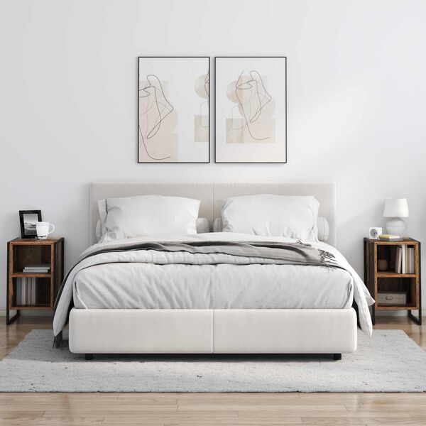 vidaXL Nočn&iacute; stolek Star&eacute; dřevo 39,5 x 30 x 50 cm kompozitn&iacute; dřevo