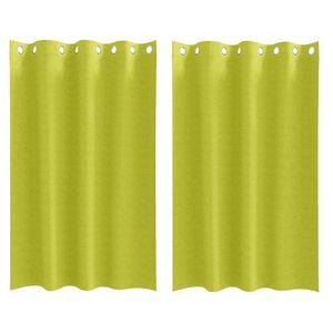 vidaXL Z&aacute;věsy na zatemněn&iacute; s kroužky 2 pcs Zelen&aacute; 175 x 140 cm