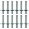 vidaXL Plotov&yacute; sloupek. 44 pcs Zelen&aacute; 100 cm Ocel