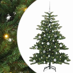 vidaXL Uměl&yacute; Skl&aacute;dac&iacute; V&aacute;nočn&iacute; Strom Zelen&aacute; 150 cm PVC a ocel