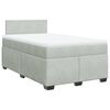 vidaXL Box spring postel s matrac&iacute; světle &scaron;ed&aacute; 120x190 cm samet