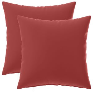 vidaXL Povlak na pol&scaron;t&aacute;ř 2 pcs HEERLEN V&iacute;no Červen&eacute; 30 x 30 cm