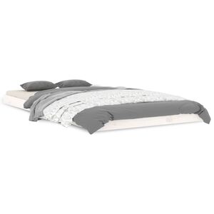 vidaXL R&aacute;m postele b&iacute;l&yacute; 100 x 200 cm masivn&iacute; borovice