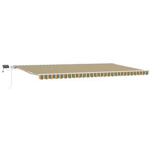vidaXL Stahovac&iacute; mark&yacute;za Zelen&aacute; a žlut&aacute; 600 &times; 300 cm L&aacute;tka a hlin&iacute;k