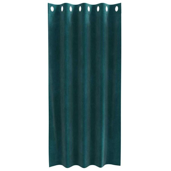 vidaXL Zatemňovac&iacute; z&aacute;věsy 2 pcs Tmavě zelen&aacute; 140 x 175 cm samet