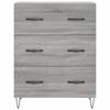 vidaXL Skř&iacute;ň highboard &scaron;ed&aacute; sonoma 69,5 x 34 x 180 cm kompozitn&iacute; dřevo