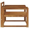 vidaXL Venkovn&iacute; středn&iacute; pohovka Masivn&iacute; ak&aacute;tov&eacute; dřevo Př&iacute;rodn&iacute;