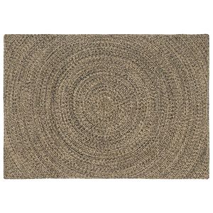 vidaXL Kusov&eacute; koberce Přirozen&aacute; a čern&aacute; 120 x 170 cm juta