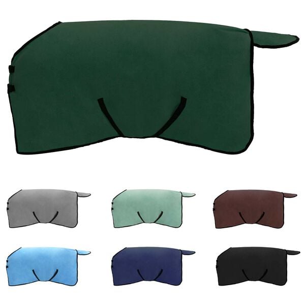 vidaXL Deka pro koně Tmavě zelen&aacute; Polyester