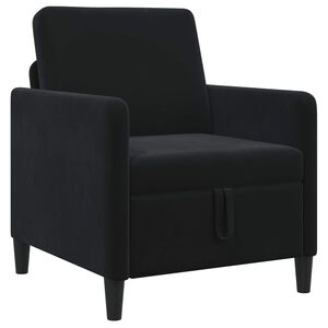 vidaXL Sofa s &uacute;ložn&yacute;m prostorem Čern&aacute; 72 x 78 x 87 cm Polyester