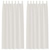 vidaXL Voile Z&aacute;clona se z&aacute;clonami 2 pcs Kr&eacute;mov&aacute; 245 x 140 cm Polyester