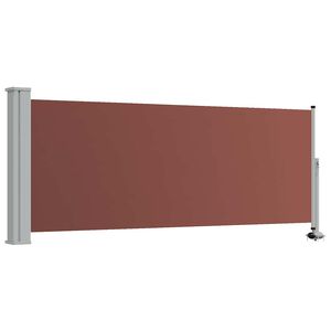 vidaXL Zatahovac&iacute; bočn&iacute; mark&yacute;za / z&aacute;stěna na terasu 100 x 300 cm hněd&aacute;