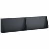 vidaXL Opěrn&aacute; zeď 2 ks 80 x 12 x 50 cm Ocel Antracitov&aacute;
