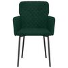 vidaXL J&iacute;deln&iacute; židle 2 ks tmavě zelen&eacute; samet