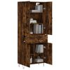vidaXL Skř&iacute;ň highboard kouřov&yacute; dub 69,5 x 34 x 180 cm kompozitn&iacute; dřevo