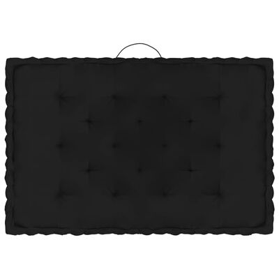 vidaXL Podušky na nábytek z palet 5 ks bavlna černé