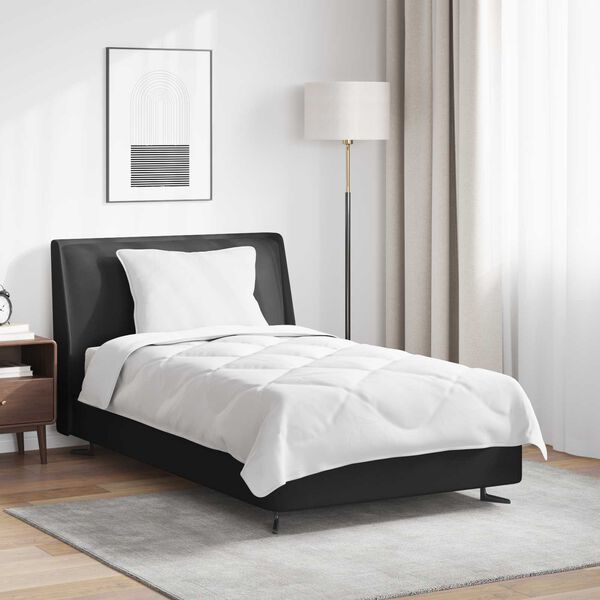 vidaXL Celoročn&iacute; peřina s pol&scaron;t&aacute;řem 2 pcs B&iacute;l&aacute; Mikrovl&aacute;kno