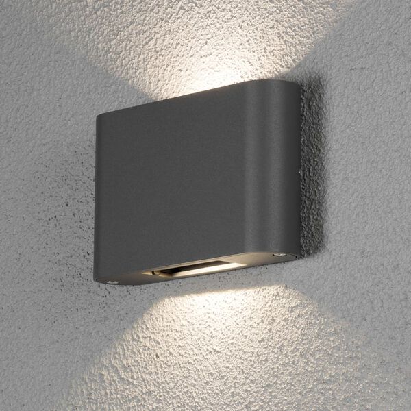 KONSTSMIDE LED n&aacute;stěnn&aacute; lampa Chieri 2 x 6 W antracitov&aacute;