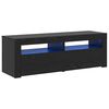 vidaXL TV stolek s LED čern&yacute; dub 120 x 35 x 40 cm kompozitn&iacute; dřevo