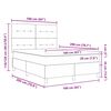 vidaXL Postel s boxspringem s matrac&iacute; Tmavě modr&aacute; 160 x 200 cm textil