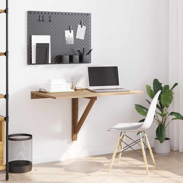 vidaXL Sklápěcí nástěnný stolek dub 100 x 60 cm