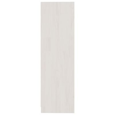 vidaXL Knihovna / dělicí stěna bílá 104x33,5x110 cm masivní borovice