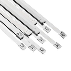 vidaXL Kabelov&aacute; vazba 12 ks 7,9 x 350 mm Stř&iacute;brn&aacute;